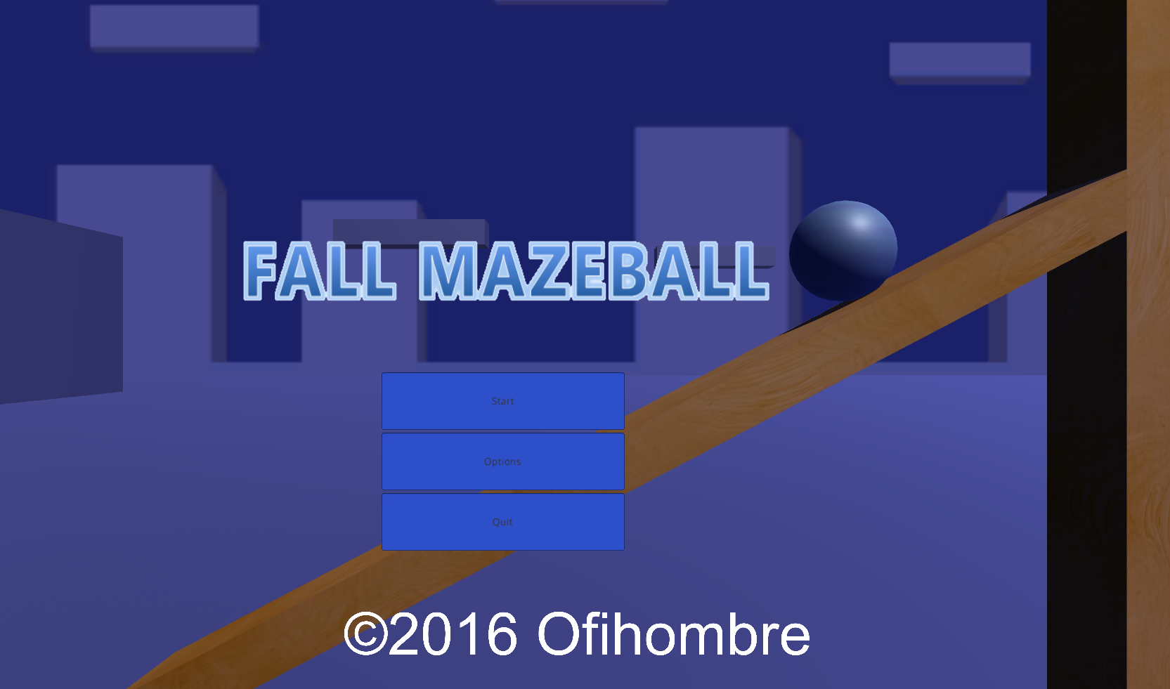 Play Fall Mazeball