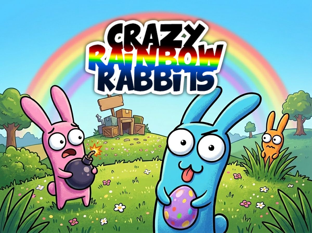 Play Crazy Rainbow Rabbits