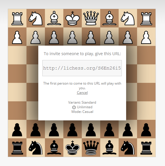 Play to lichess
