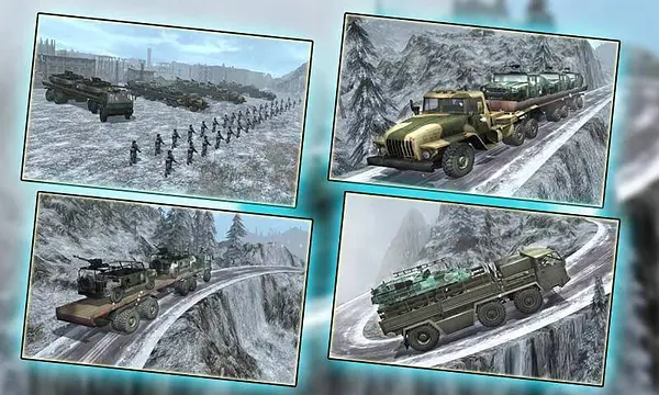 Army Transporter Truck Dr - इमेज