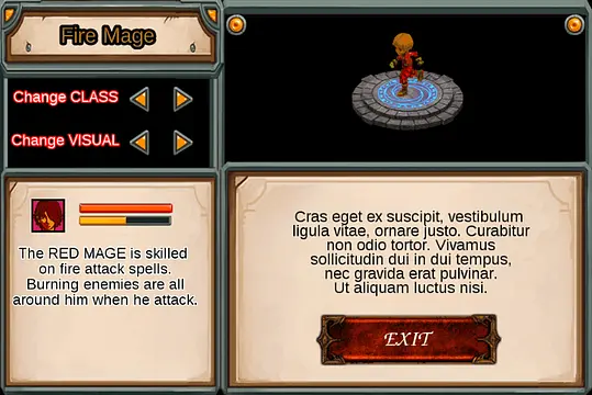 ARPG-"class selector" mod - Screenshots