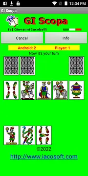 Scopa Game - Screenshots