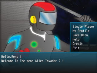 Neon Alien Invader 2