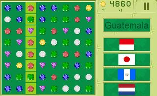 بازی آنلاین Match 3 Quiz Flags