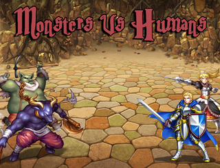 ऑनलाइन खेलें Monsters Vs Humans