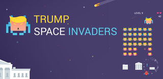 بازی آنلاین Trump Space Invaders