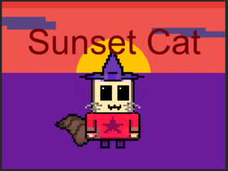 Speel Online Sunset Cat