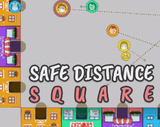 ऑनलाइन खेलें Safe Distance Sq. 😷